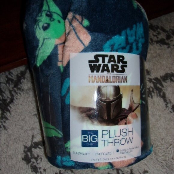 Baby Yoda Grogu The Big One Throw Blanket 5ft x 6ft Mandalorian Star Wars NEW - Picture 2 of 2